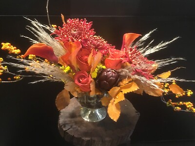 Fall floral compote